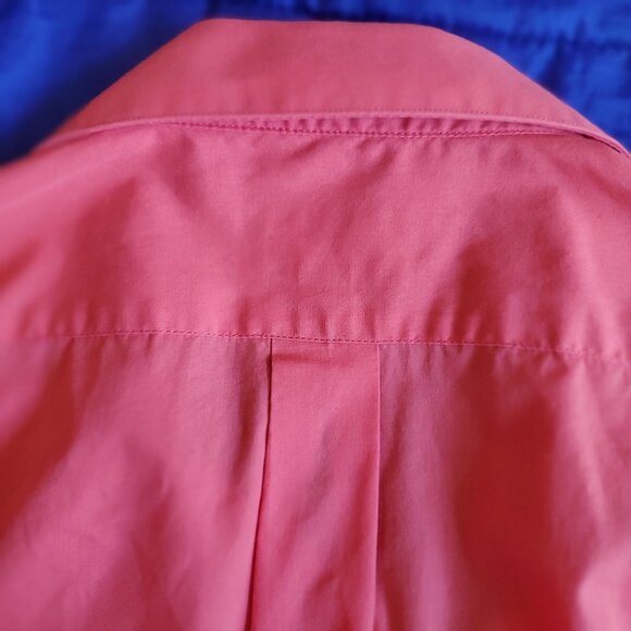 NWOT Alexander Julian Men XL Shirt Coral Extra Buttons Box Pleat 2-Button Cuff - Picture 5 of 8